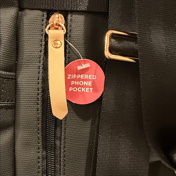 Petunia Pickle Bottom Pivot Diaper Bag Backpack Sand and Black New - Picture 12 of 16